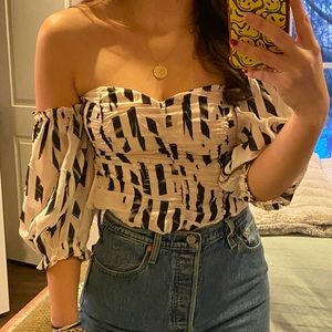 Ali & Jay Ruched Corset Top